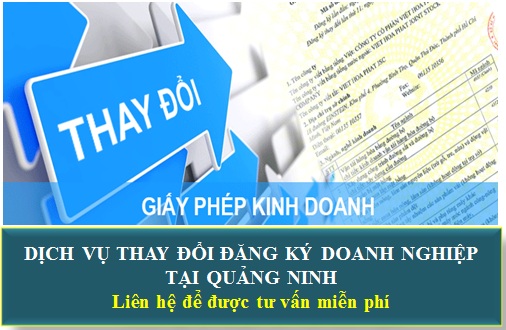 Dịch vụ thay đổi đăng ký doanh nghiệp tại Quảng Ninh