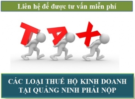 Cách Tính Thuế Đối Với Hộ Kinh Doanh Tại Quảng Ninh