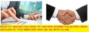Dịch vụ thành lập công ty chuyên nghiệp tại Quảng Ninh
