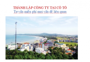 Thành lập công ty tại Cô Tô