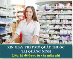 Xin Giấy Phép Mở Quầy Thuốc Tại Quảng Ninh
